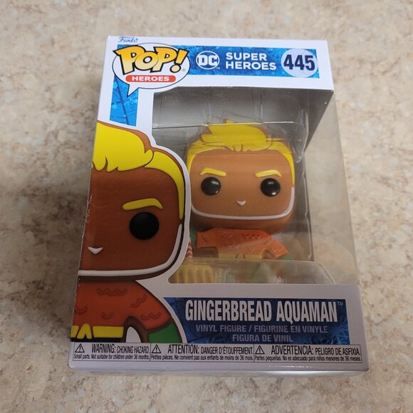 dc super heroes gingerbread aquaman funko 445 - Picture 1 of 1